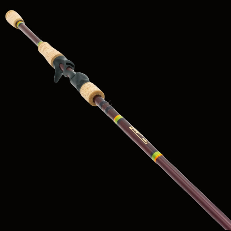 Coosa Blade Stick casting rod. on black background