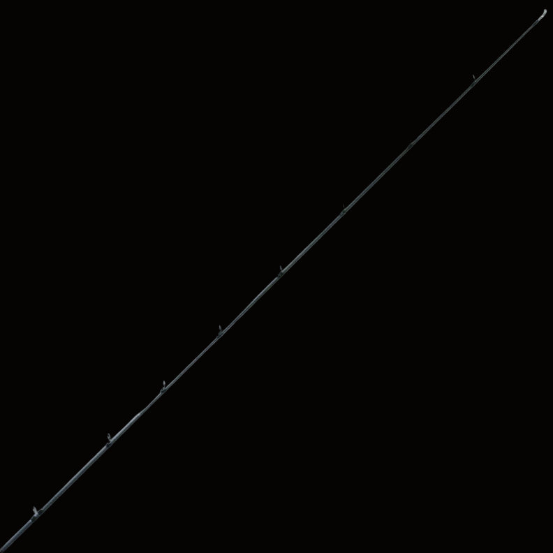 The Keeper Rods-Doozie Doozie 7'6" Pitching/C-Rig Heavy Mod-Fast Precision Casting Rod is displayed diagonally on a plain white background, featuring several evenly spaced line guides along its length.