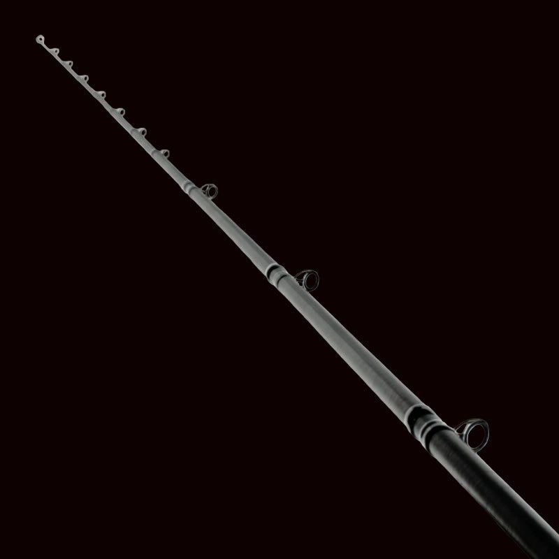 Fishing rod on a white background