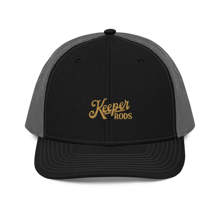 Keeper Rods Embroidered Trucker Cap - Adjustable Snapback, Curved Visor