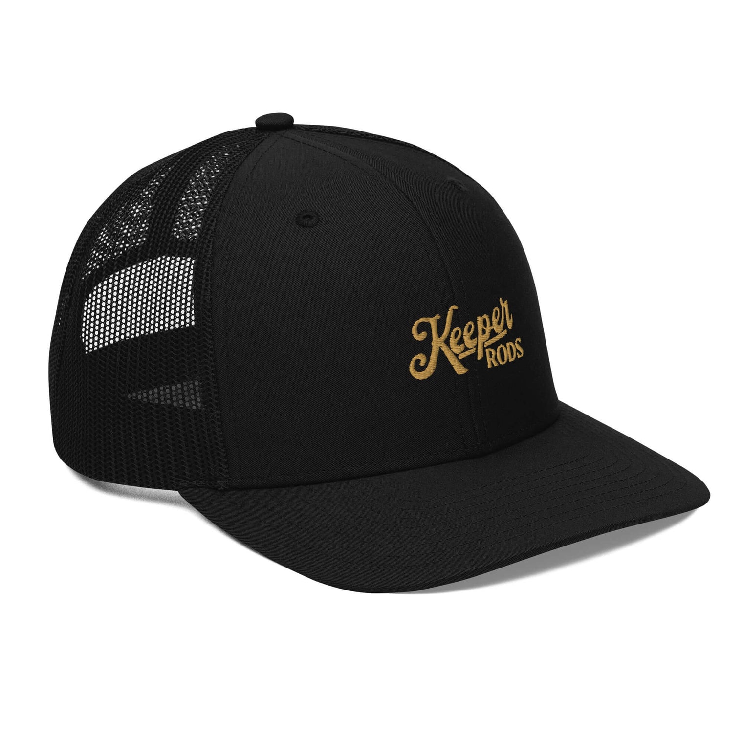 Keeper Rods Embroidered Trucker Cap - Adjustable Snapback, Curved Visor