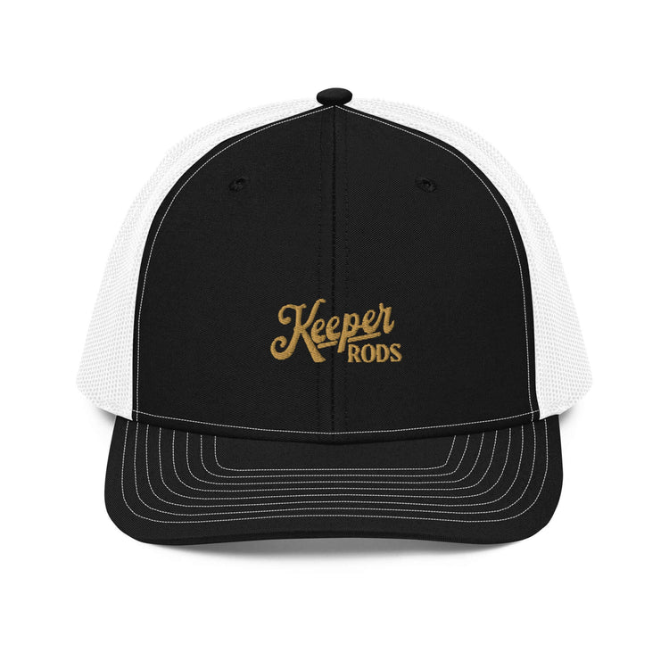 Keeper Rods Embroidered Trucker Cap - Adjustable Snapback, Curved Visor
