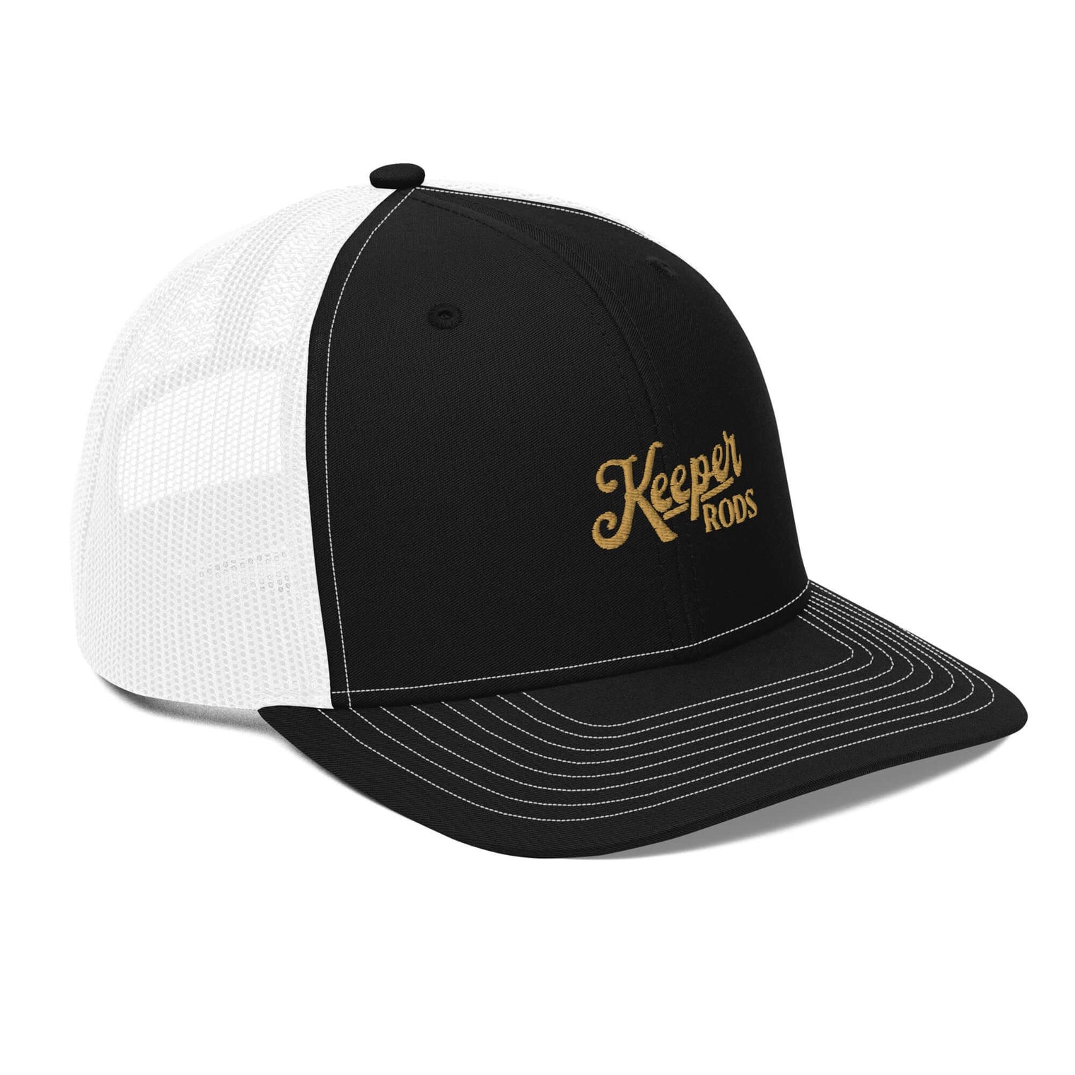 Keeper Rods Embroidered Trucker Cap - Adjustable Snapback, Curved Visor