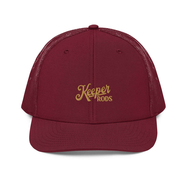 Keeper Rods Embroidered Trucker Cap - Adjustable Snapback, Curved Visor