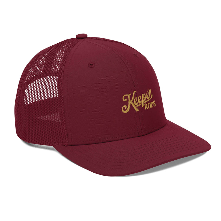 Keeper Rods Embroidered Trucker Cap - Adjustable Snapback, Curved Visor