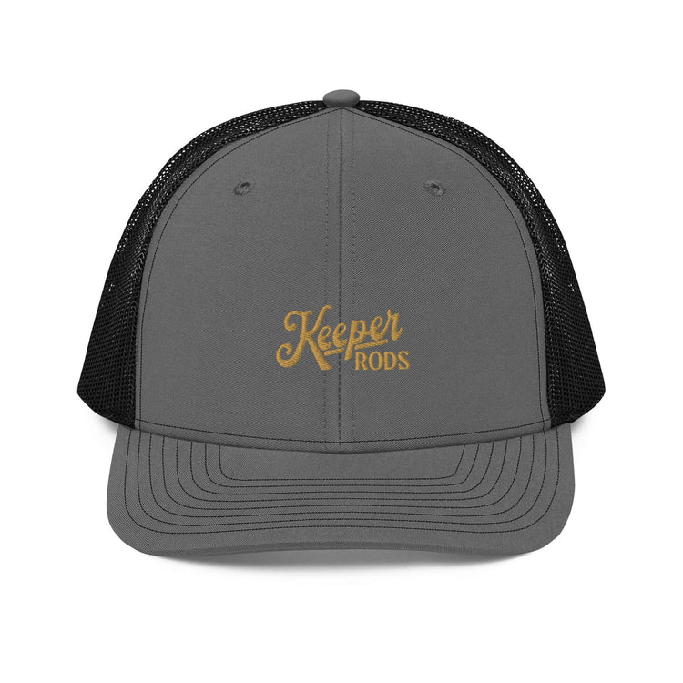 Keeper Rods Embroidered Trucker Cap - Adjustable Snapback, Curved Visor