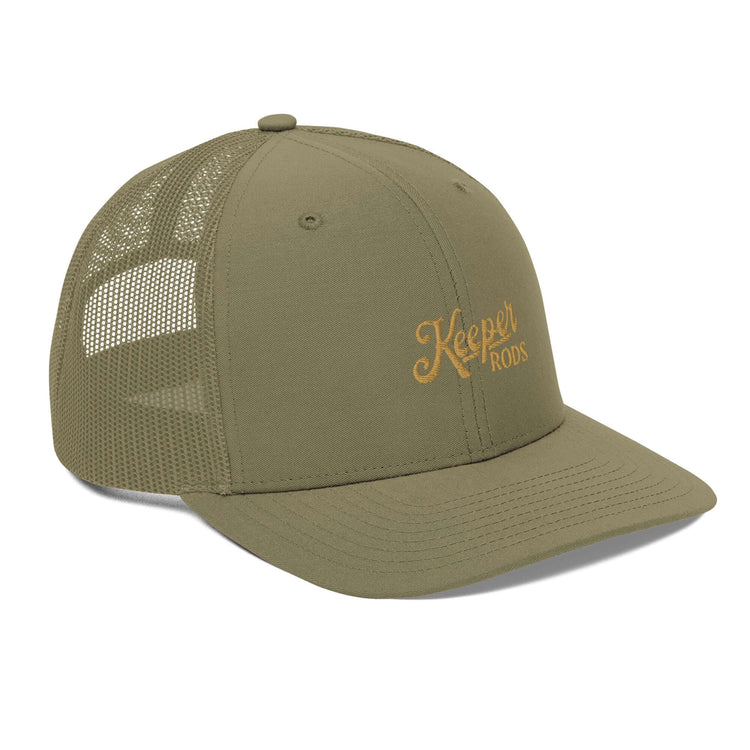 Keeper Rods Embroidered Trucker Cap - Adjustable Snapback, Curved Visor