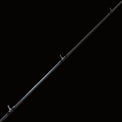 Fishing rod with cork  handle on a black background Keeper rods Coosa Series