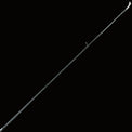 A close-up of the Keeper Rods-Doozie Doozie 7'0" Medium Heavy-Fast Versatile All-Around Bass Rod tip, showing multiple line guides along its slender black design against a white background.