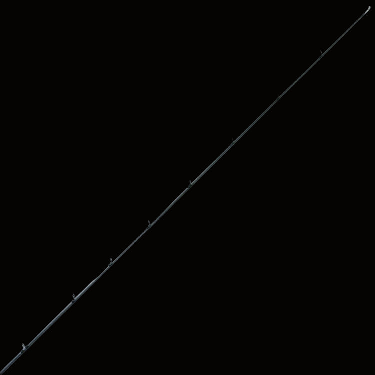 The Keeper Rods-Doozie Doozie 7'6" Pitching/C-Rig Heavy Mod-Fast Precision Casting Rod is displayed diagonally on a plain white background, featuring several evenly spaced line guides along its length.