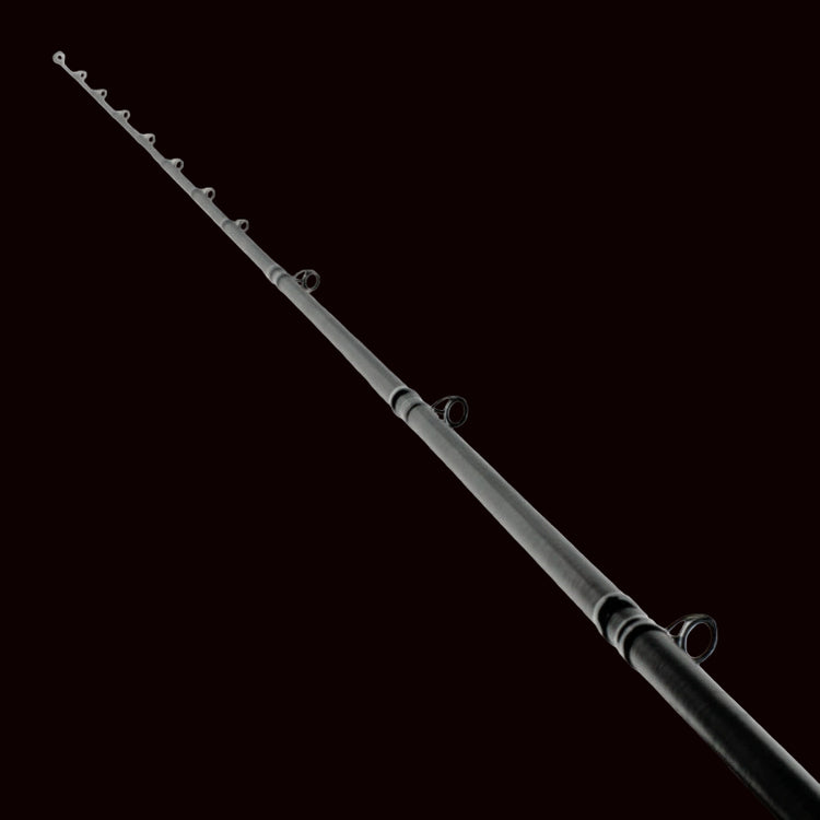 Fishing rod on a white background