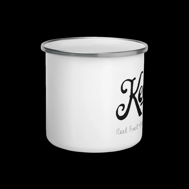 Keeper Rods Enamel Mug - Lightweight, Durable, Perfect for Campers